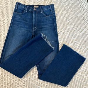 MOTHER Jeans “The Hustler Ankle Fray” size 26